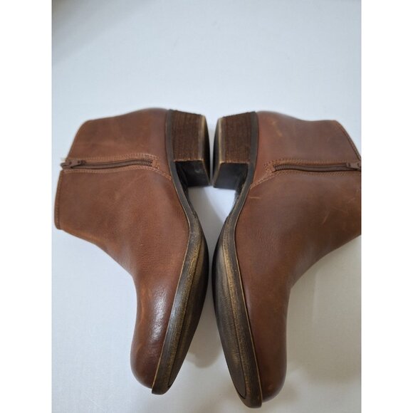 Lucky Brand Booties Women's 8 Brown Retro Country Western Casual Cabincore Boho - Picture 4 of 11